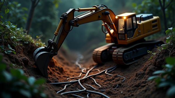 Excavatrice aspiratrice : creuser sans casser les réseaux enterrés