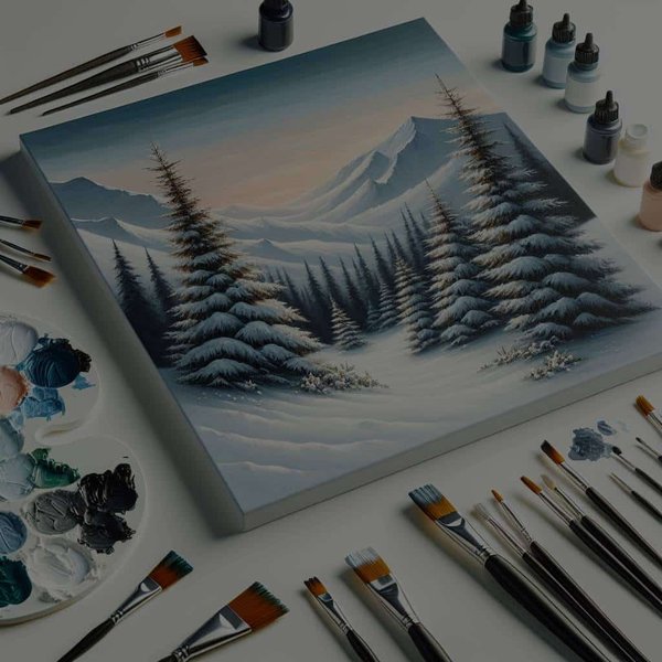 Quelles méthodes pour peindre un paysage hivernal réaliste à l'huile?