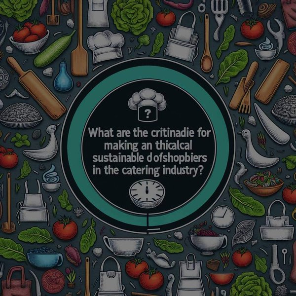 Quels sont les critères pour un choix éthique et durable des fournisseurs dans l'industrie de la restauration ?